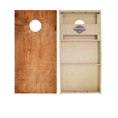 Dark Wood 2x4 Cornhole Board Set | Includes (2) Boards (8) Bags & Optional Accessories