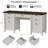 61.8" Modern Farmhouse Executive Desk-2128274033
