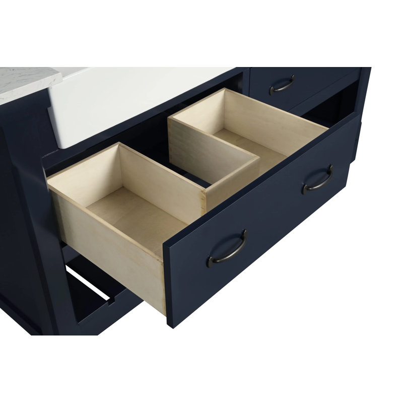 Meuble-lavabo double 60 po Farmington, Marine