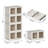 Stackable Collapsible Plastic Storage Bins with Lids,304 QT Closet Organizers with Doors, 25''L x 15.5''W x 56''H-102710055