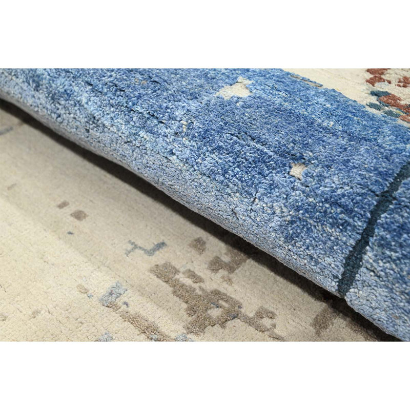 CASKJC705IVBR Abstract Area Rug, Rectangle 9' x 12'