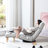 360-Degree Rotatable Reclining Chair, Offering Versatile Seating Options Lazy Chair For Bedroom - Adjustable , Metal Base