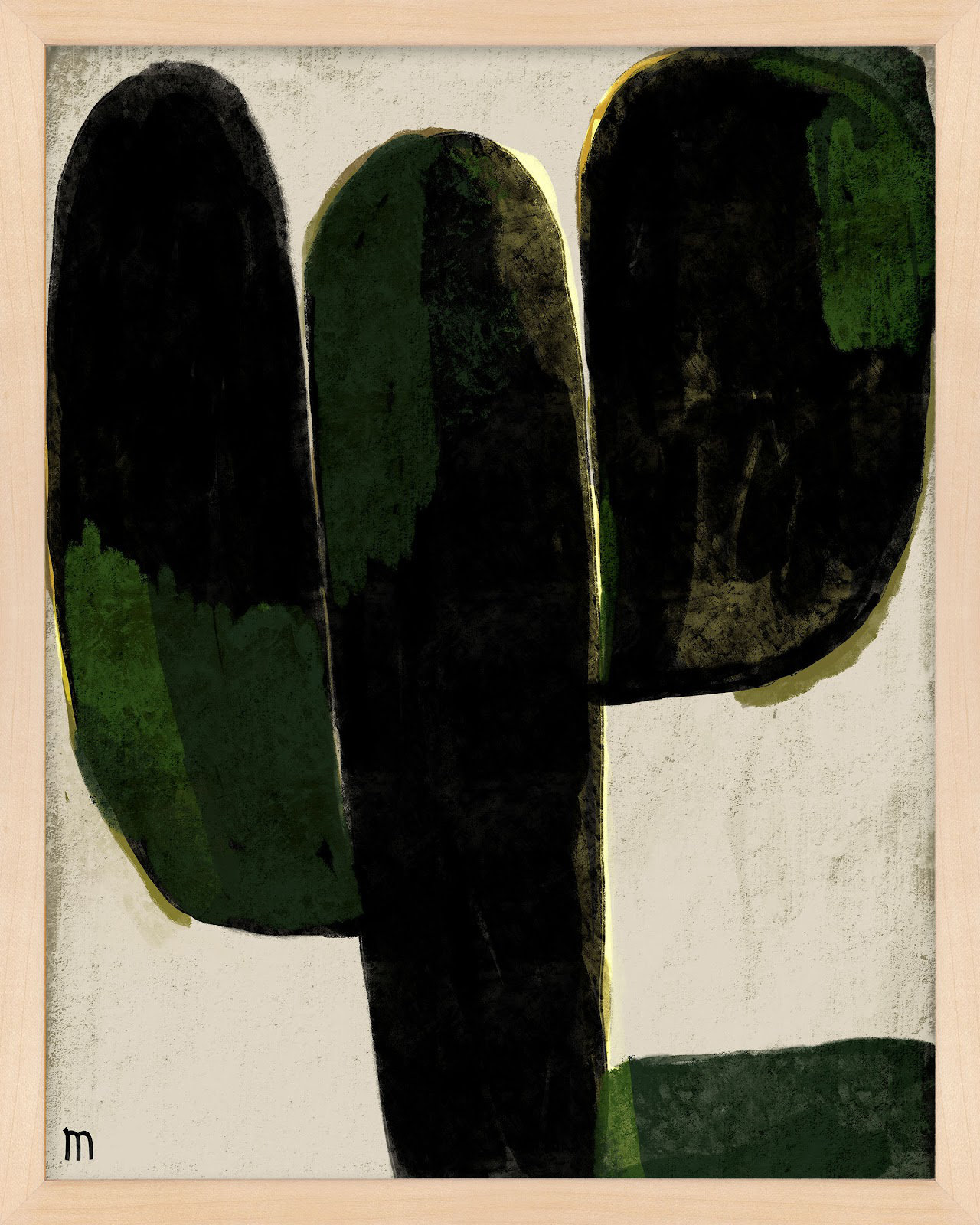 Succulent #1 by StudioM, Brown, 50" H x 40" W x 1.25" D