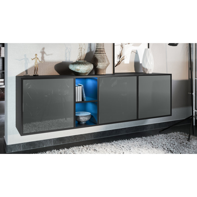 Argaki 182cm Sideboard, With LED, Grey