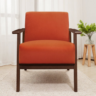 Fauteuil décoratif 32 pouces Rica, bois massif