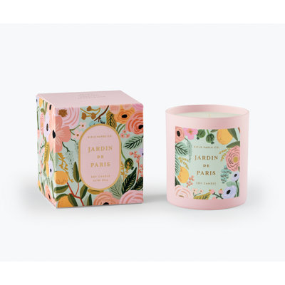 Bougie en verre 9 oz Jardin De Paris