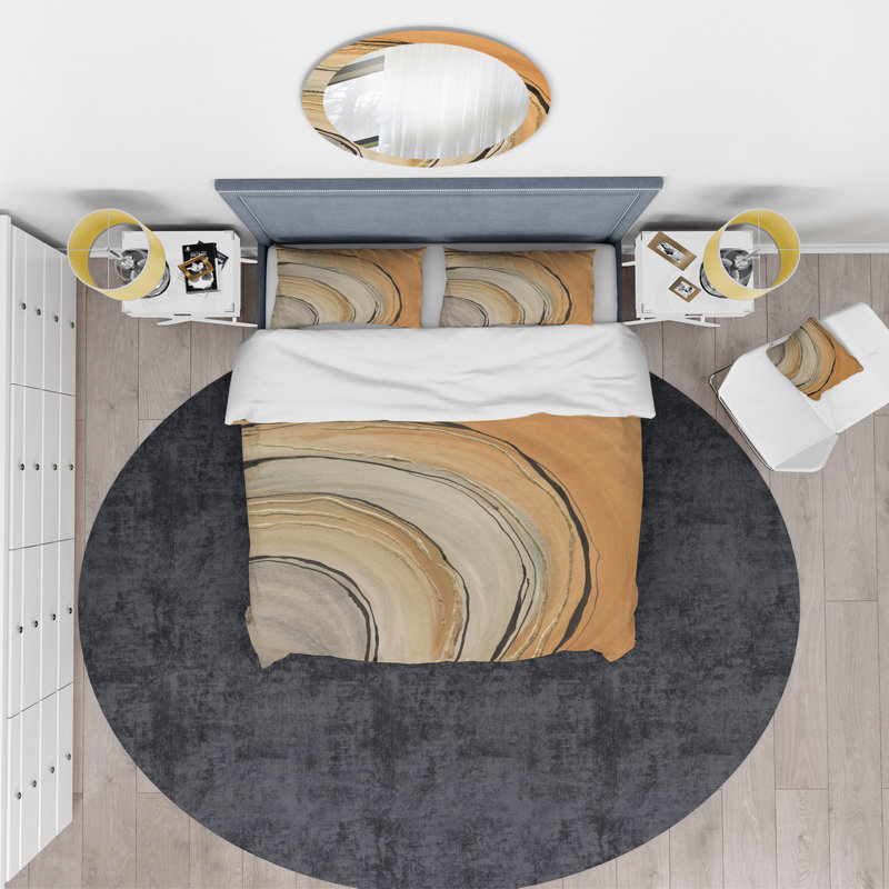 Glam Canion II - Ensemble de housse de couette moderne et contemporain - Microfibre de polyester