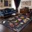 Tapis rétro vintage céleste, tapis lunaire antidérapant Sun Moon Angel pour le salon de la chambre à coucher-781984306