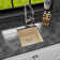 Karran Quartz 16-5/8'' X 16-5/8'' Undermount Bar Sink