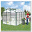Serre en polycarbonate, serre de jardin robuste 6 pi x 8 pi pour jardin / extérieur