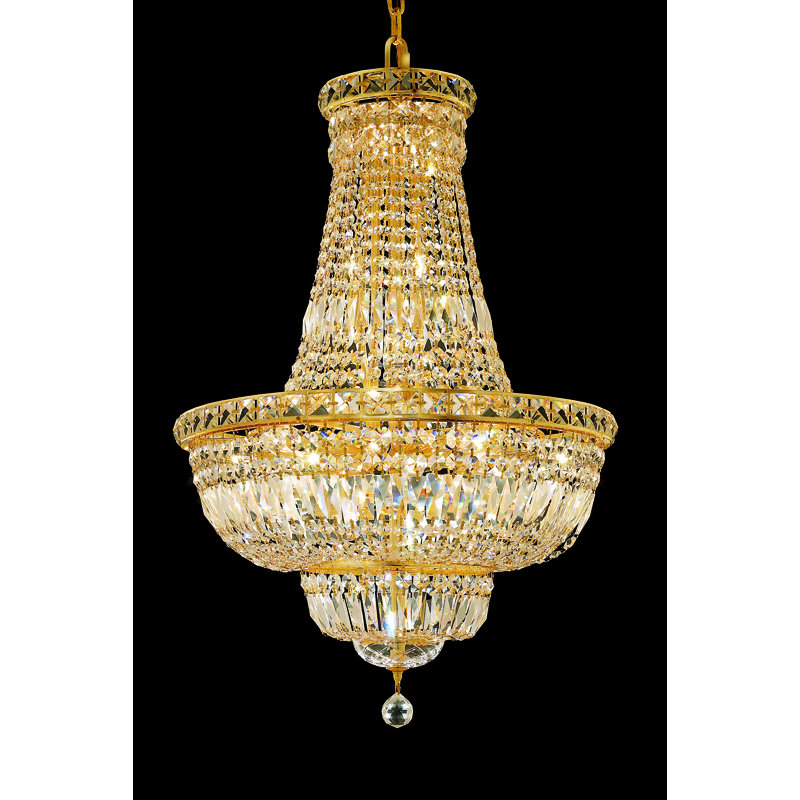 Stinnett 22 - Light Empire Chandelier, Gold, Royal Cut