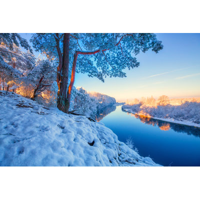 Labonte Christmas Landscape - Wrapped Canvas Print