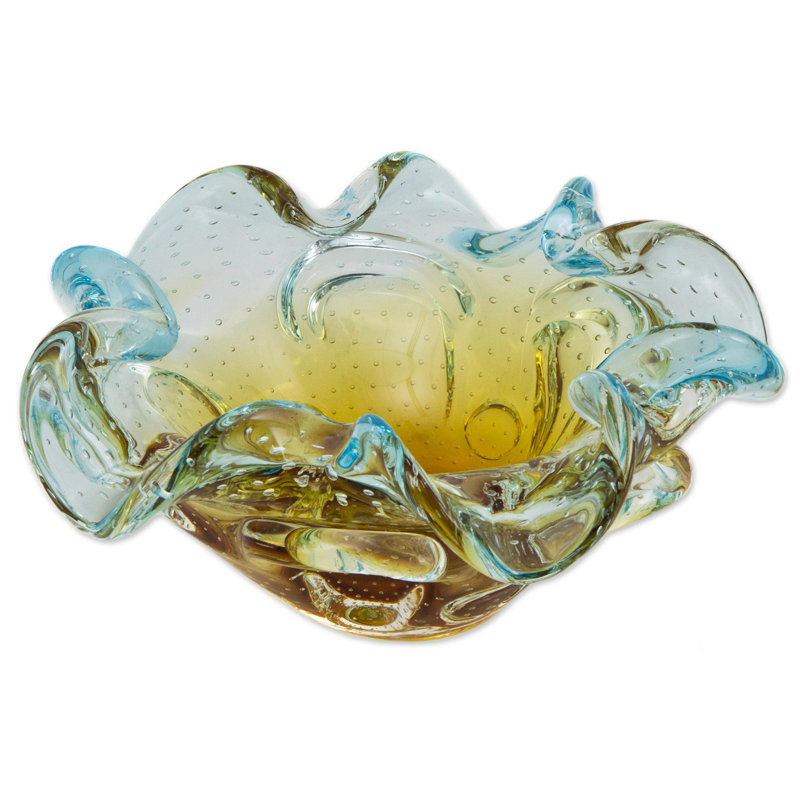 Handmade Glass Decorative Bowl