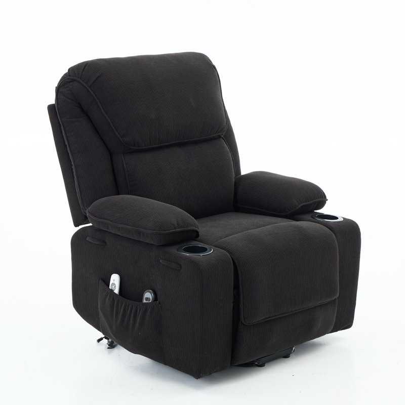 Fauteuil inclinable chauffant et massant télécommandé pour personnes âgées - Power Lift, réglable, thérapeutique