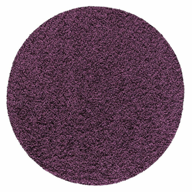 Round Aanuoluwa Solid Colour Shag 120cm X 120cm Indoor / Outdoor Area Rug