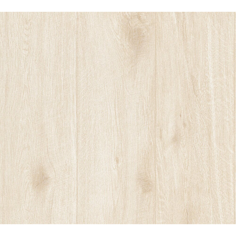 Rouleau de papier peint l 33 pi x l 21 po en bois Germanos, Crème