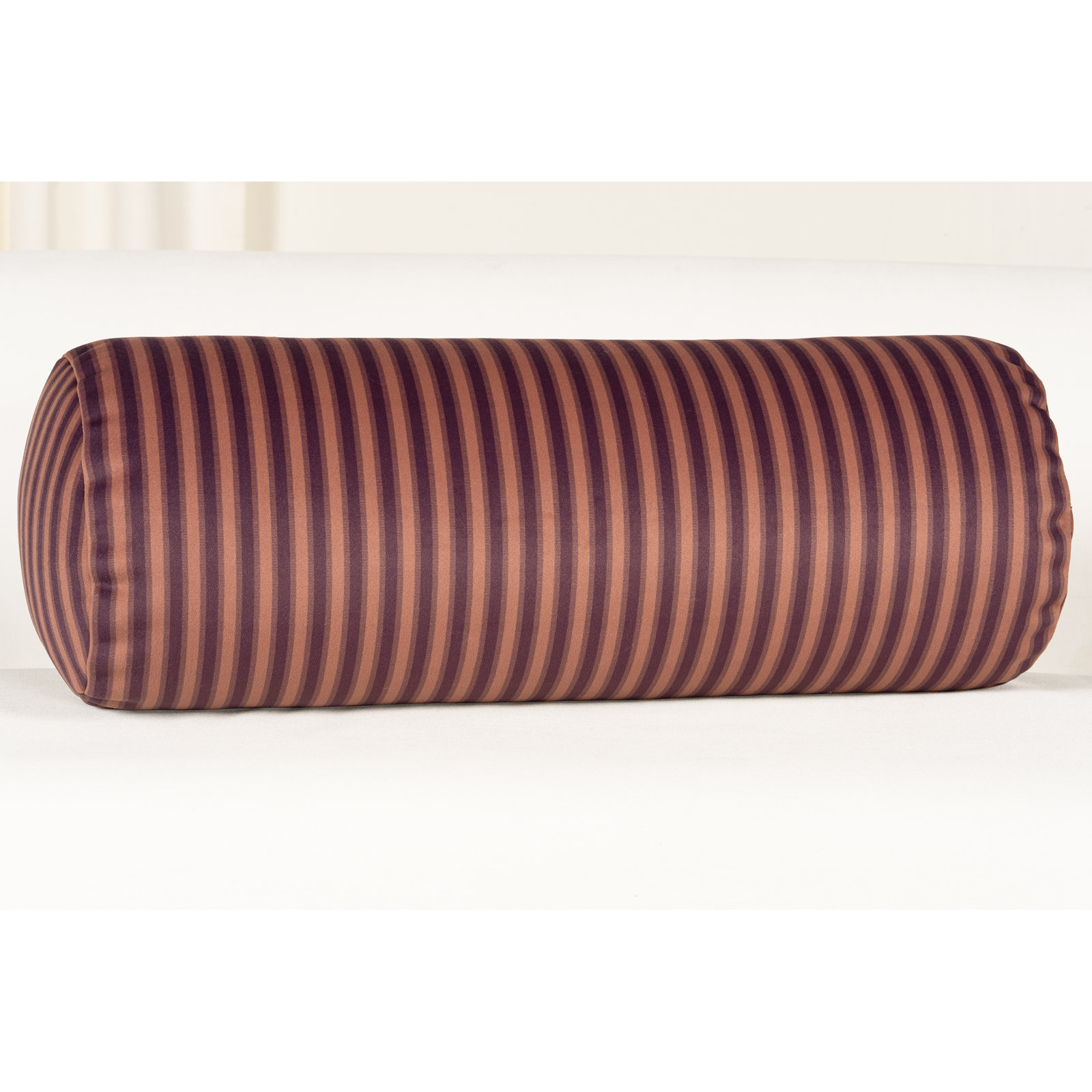 Mayfair Meadow  Throw Pillow, Polyfill, Cherry Stripe, 21" x 8"