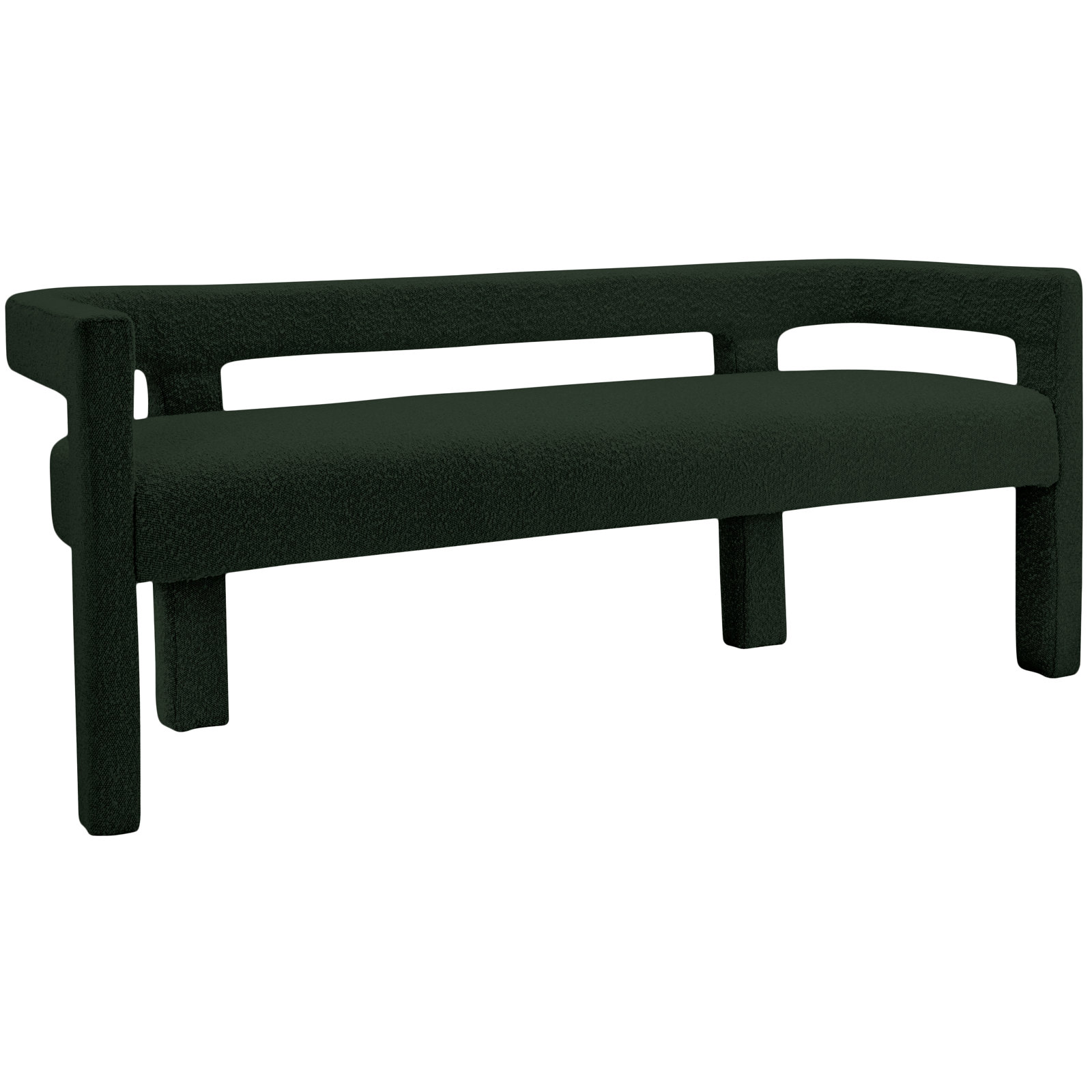 Cedernier 67" Bedroom Bench, Green