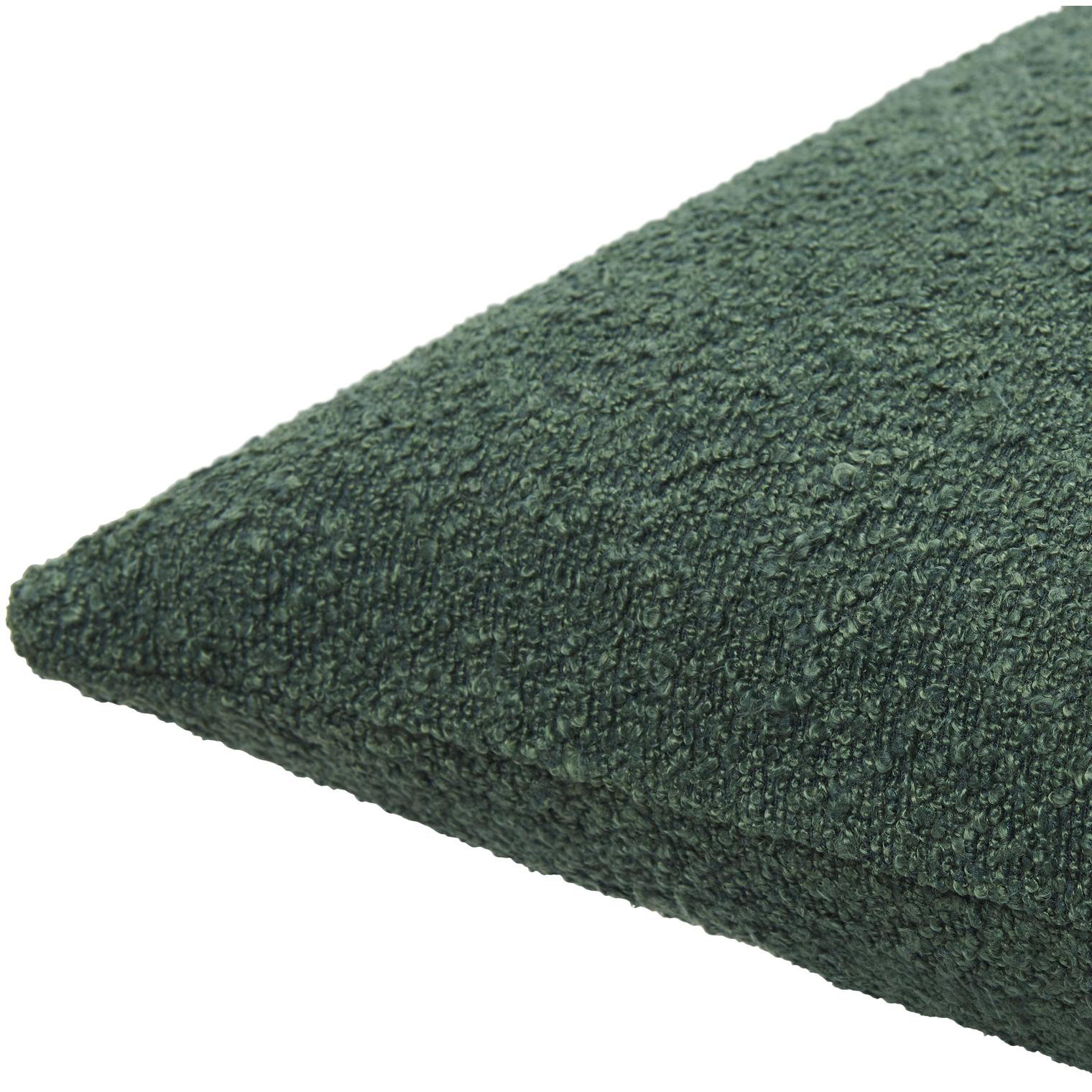 Amalfi Boucle Throw Pillow, Polyester/Polyfill, 22" x 22", Green