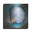 Art mural en métal luxueux «Glow» par Louise Montillio, 12 po x 12 po
