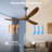 Ceiling Fans Without Lights, Ceiling Fan No Light, High Cfm Quiet 3 Blade Solid Wood Ceiling Fan, Large Modern Ceiling Fan With Remote, Propeller Outdoor Ceiling Fans For Patios-307388944-305431373