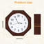 Horloge murale en bois Gloyd - couleur acajou