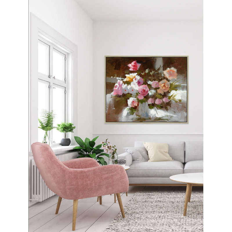 « rosie »-floater, reproduction d’art sur toile, Champagne