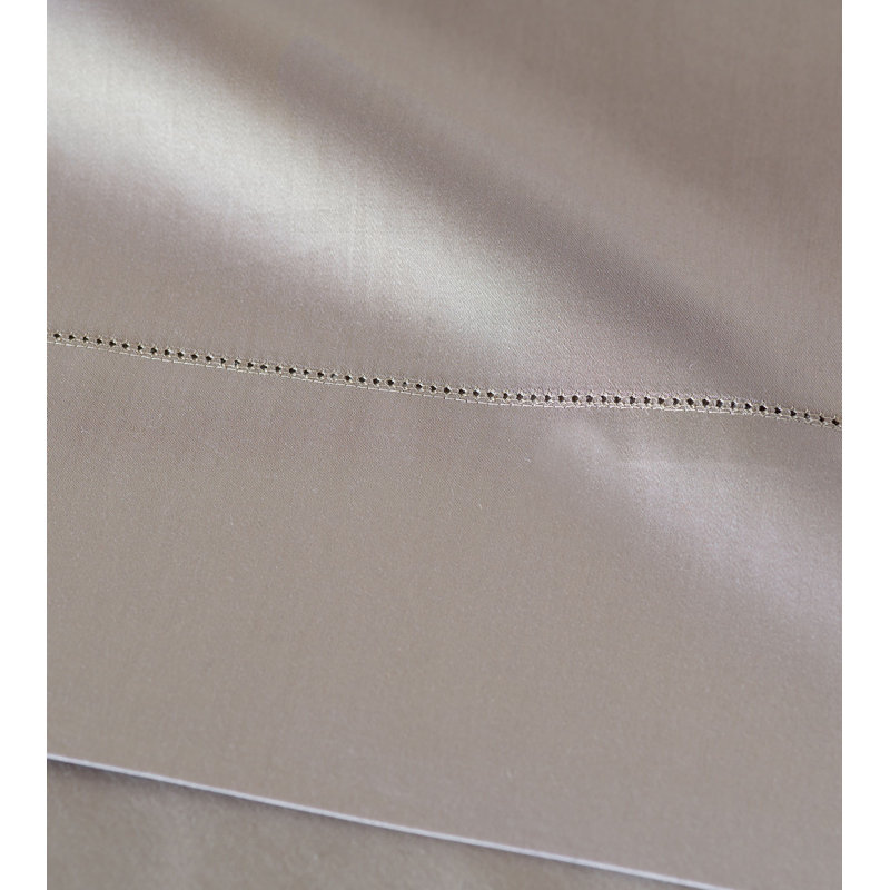 Deluca 100% Cotton Sateen Sheet Set, Twin Sheet Set + 1 Pillowcase, Fawn