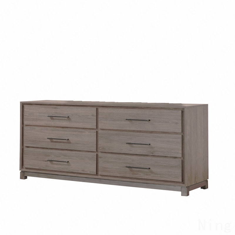 Commode de rangement contemporaine 1 tiroir à 6 tiroirs avec poignée en métal