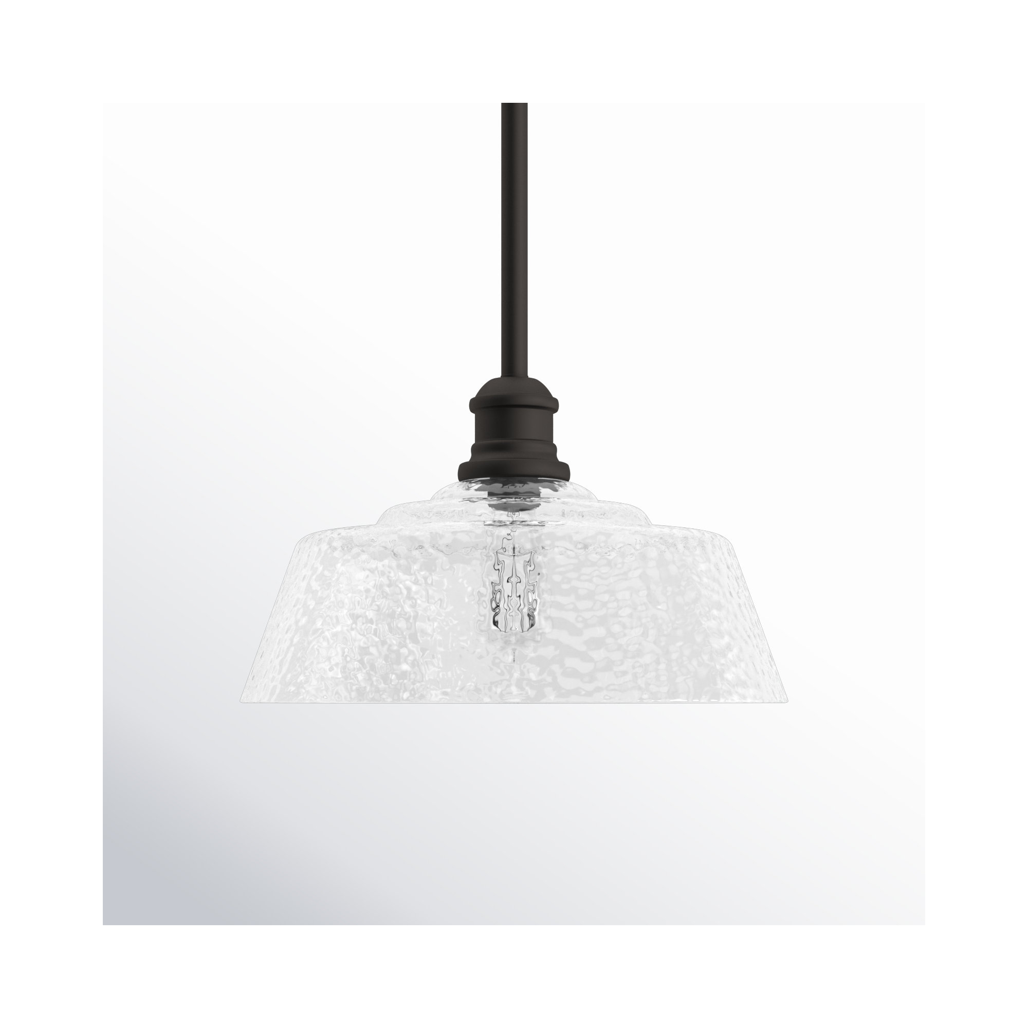 Lindholm Single Light Glass Dimmable Pendant, Oil Rubbed Bronze
