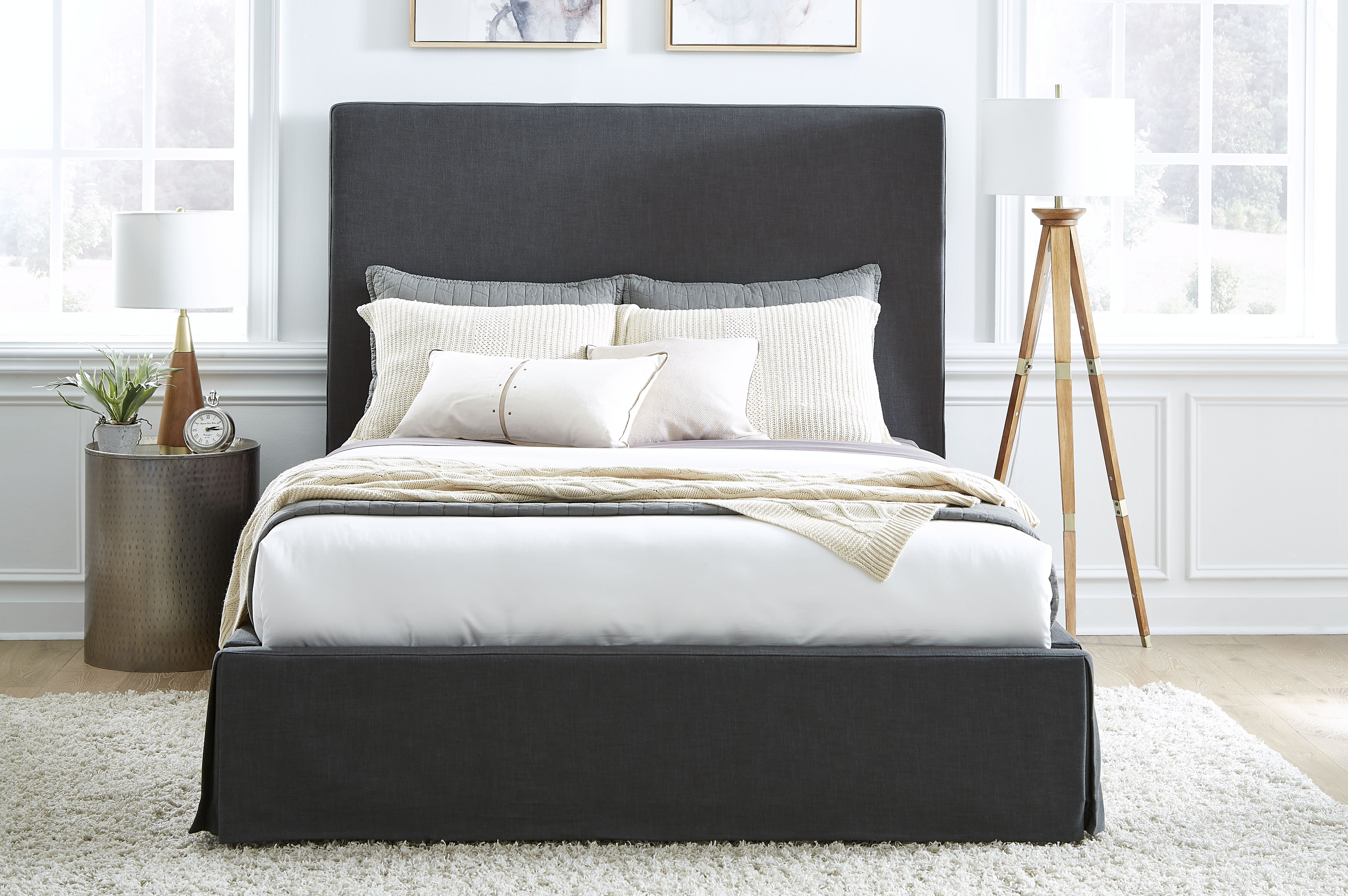 Red Barrel Studio® Hammondsport Upholstered Low Profile Platform Bed ...