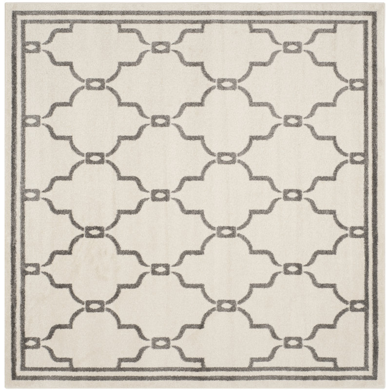 Amherst Performance Geometric Rug, Square 5'