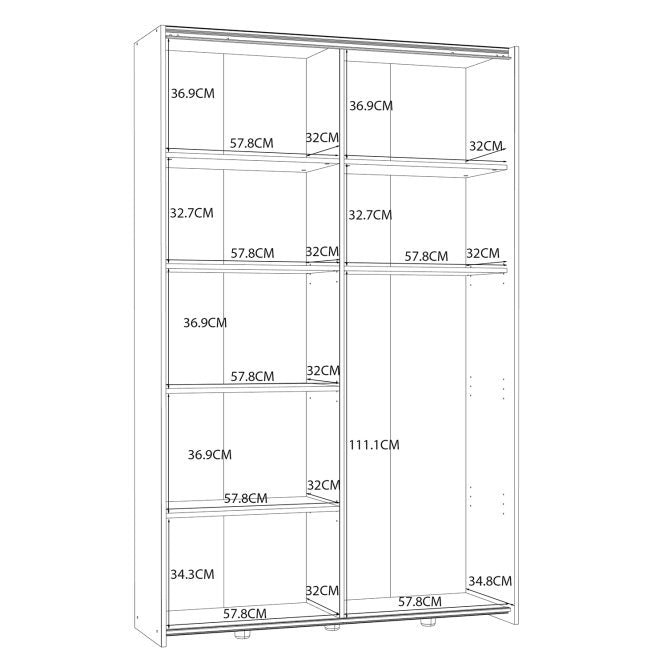Castellini 2 Door Wardrobe