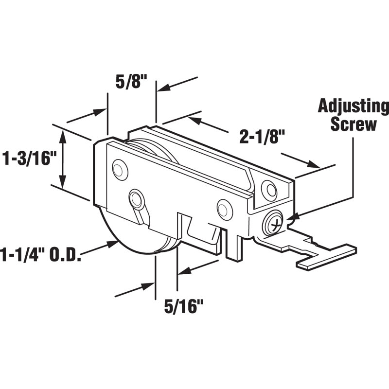 Roulement à billes en acier inoxydable de 1-1 / 4 po, assemblage de K-Tab, pour IWC (paquet de 1)