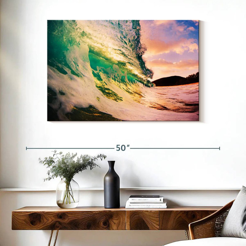Gillard Retro Sunset Wave, H 26 po x l 39 po