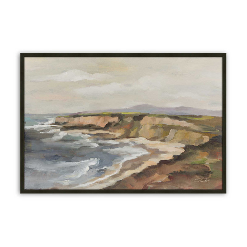 «Rocky Coast» par Silvia Vassileva, reproduction d'art, Noir, H 20 po x l 30 po