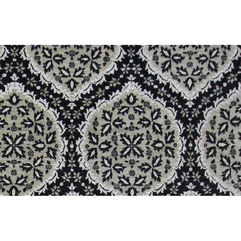Geometric Hand Knotted Area Rug, Rectangle 132 x 175cm