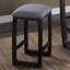 Tabouret de comptoir patiné espresso et gris