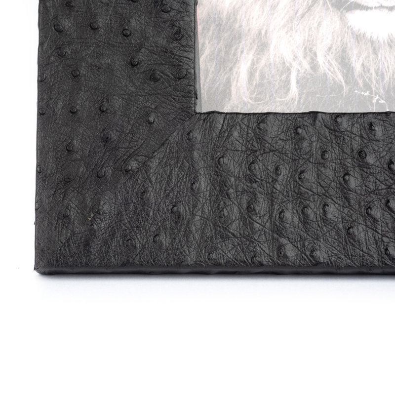 Genuine Leather 5x7 Picture Frame, Black