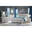 Miroir de commode rectangulaire - finition blanche