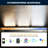 Smart Wall Washer Lights Adjustable Color Temperature 2700K-6500K,72W 9600lm 1%-100% Brightness Dimmable LED Bar Light APP & Remote Control for Outdoor, Compatible with Alexa/Google Assistant