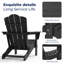 Chaise Adirondack pliante en plastique / résine Wolak-818789502