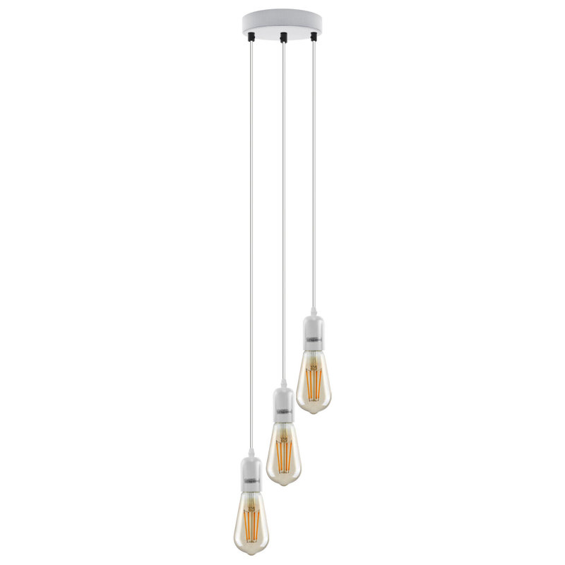 Baseler 3 - Light White Cluster Pendant, Yes