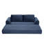 Canapé-lit convertible 2-en-1 pliant, canapé-lit en velours côtelé moderne avec 2 coussins, canapé futon rembourré et désossé avec lit escamotable, canapé modulaire pliant pour le salon-333860437