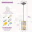 Ensemble de 3 luminaires suspendus modernes en cristal chromé - lustres rectangulaires réglables avec base E26