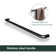 VTI 46" - 48" W X 72" H Double Sliding 1/4" Clear Tempered Glass Shower Door Matte Black Finish