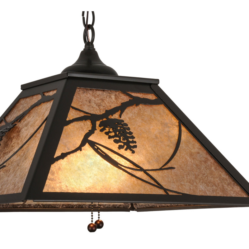 Rustic Lodge 2 - Light Pendant, Silver, Timeless Bronze