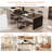 Upholstered Side Chairs with Iron Frame-1050632455