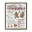 «Holiday Gingerbread Cookies Recipe», art mural encadré sur toile Floater-366332036-361491320