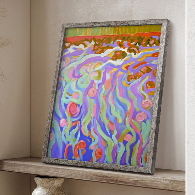 Reproduction encadrée ABSTRACT Series DCCIV - bois massif, H 30 po x l 24 po
